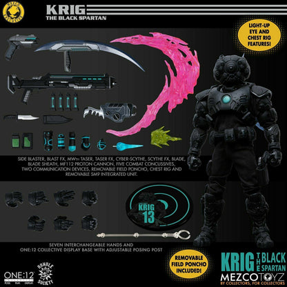 One:12 Mezco Krig the Black Spartan Toyz Fair 2021: Exclusive