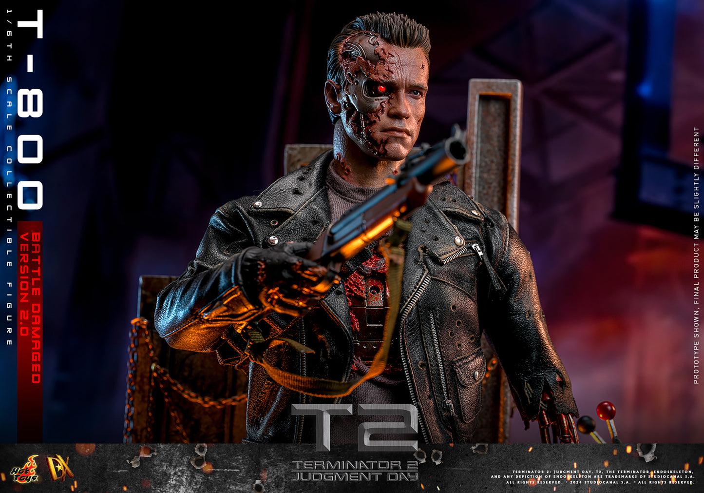 Terminator 2: Judgement Day DX46 T-800 (Battle Damaged Version 2.0) 1/6th Scale Collectible Figure
