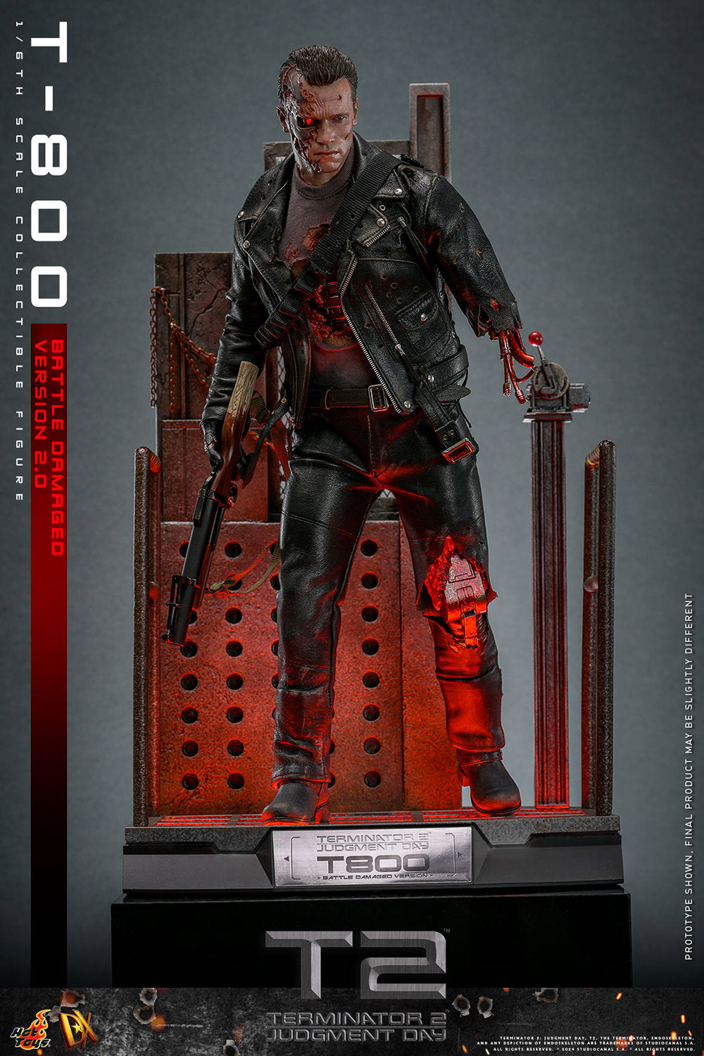 Terminator 2: Judgement Day DX46 T-800 (Battle Damaged Version 2.0) 1/6th Scale Collectible Figure