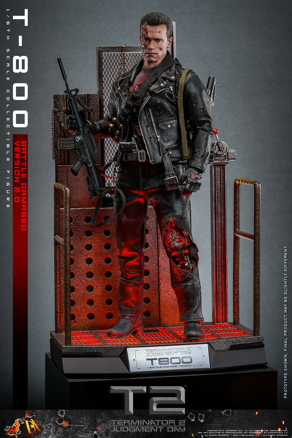 Terminator 2: Judgement Day DX46 T-800 (Battle Damaged Version 2.0) 1/6th Scale Collectible Figure