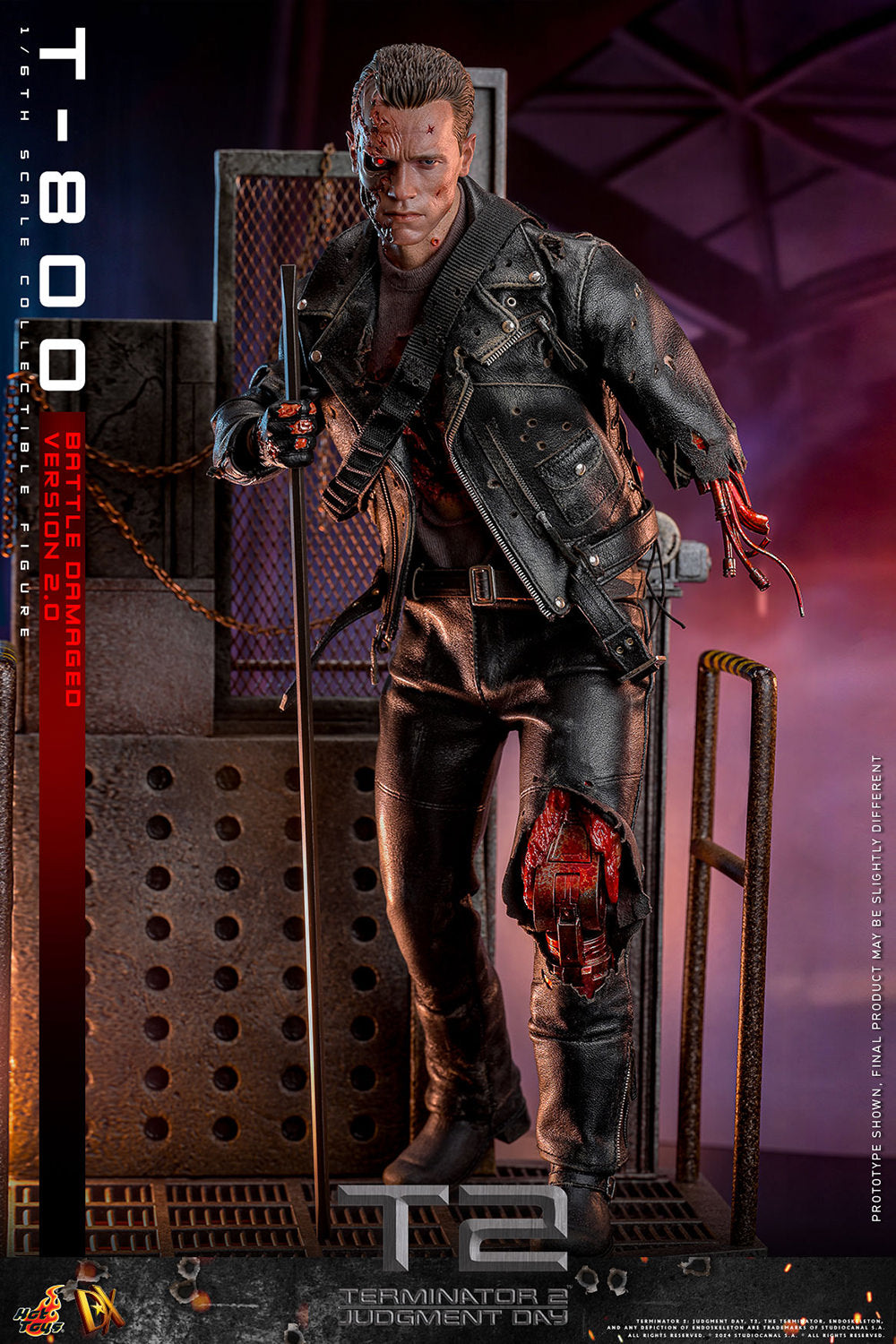 Terminator 2: Judgement Day DX46 T-800 (Battle Damaged Version 2.0) 1/6th Scale Collectible Figure