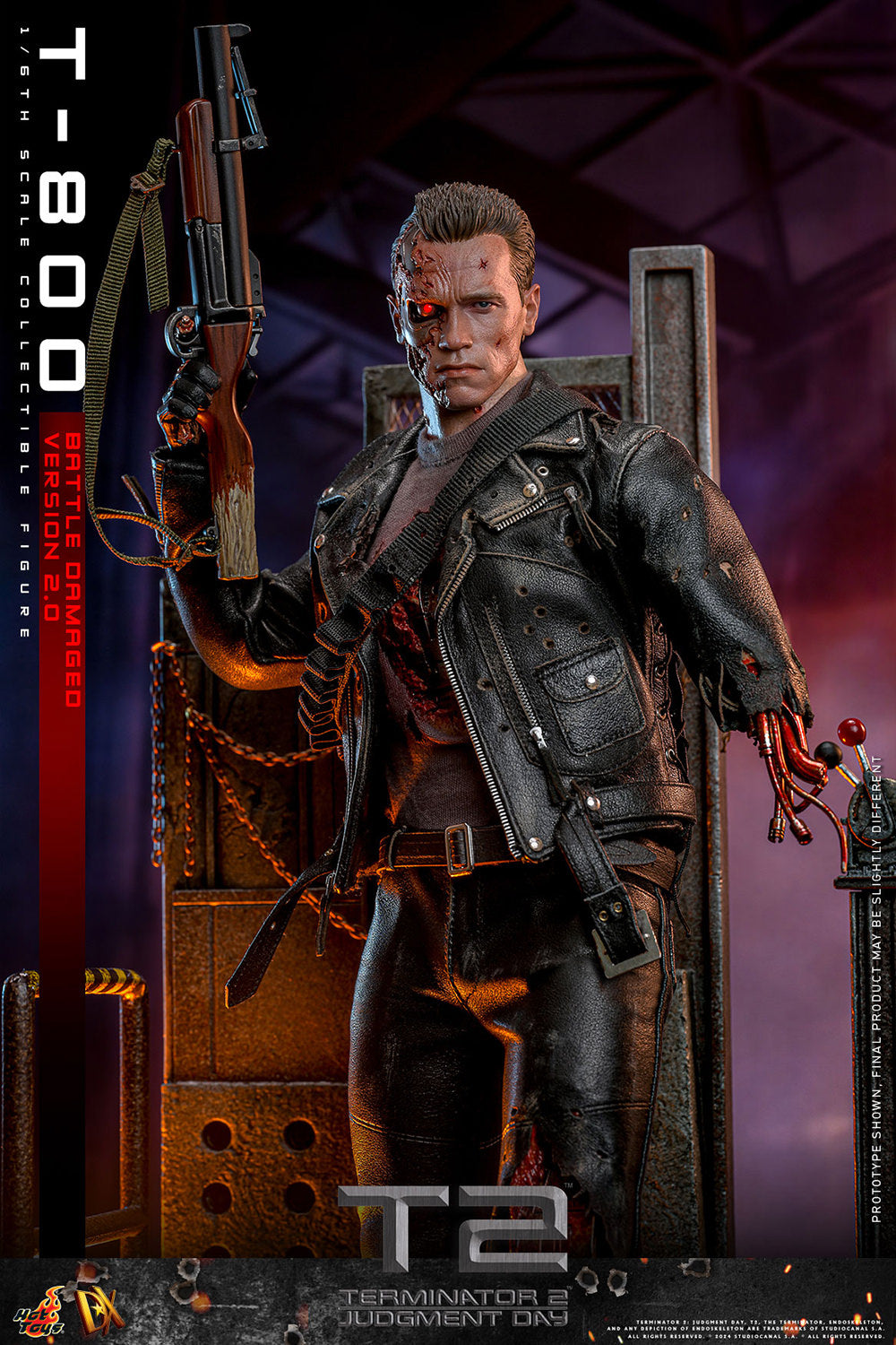 Terminator 2: Judgement Day DX46 T-800 (Battle Damaged Version 2.0) 1/6th Scale Collectible Figure