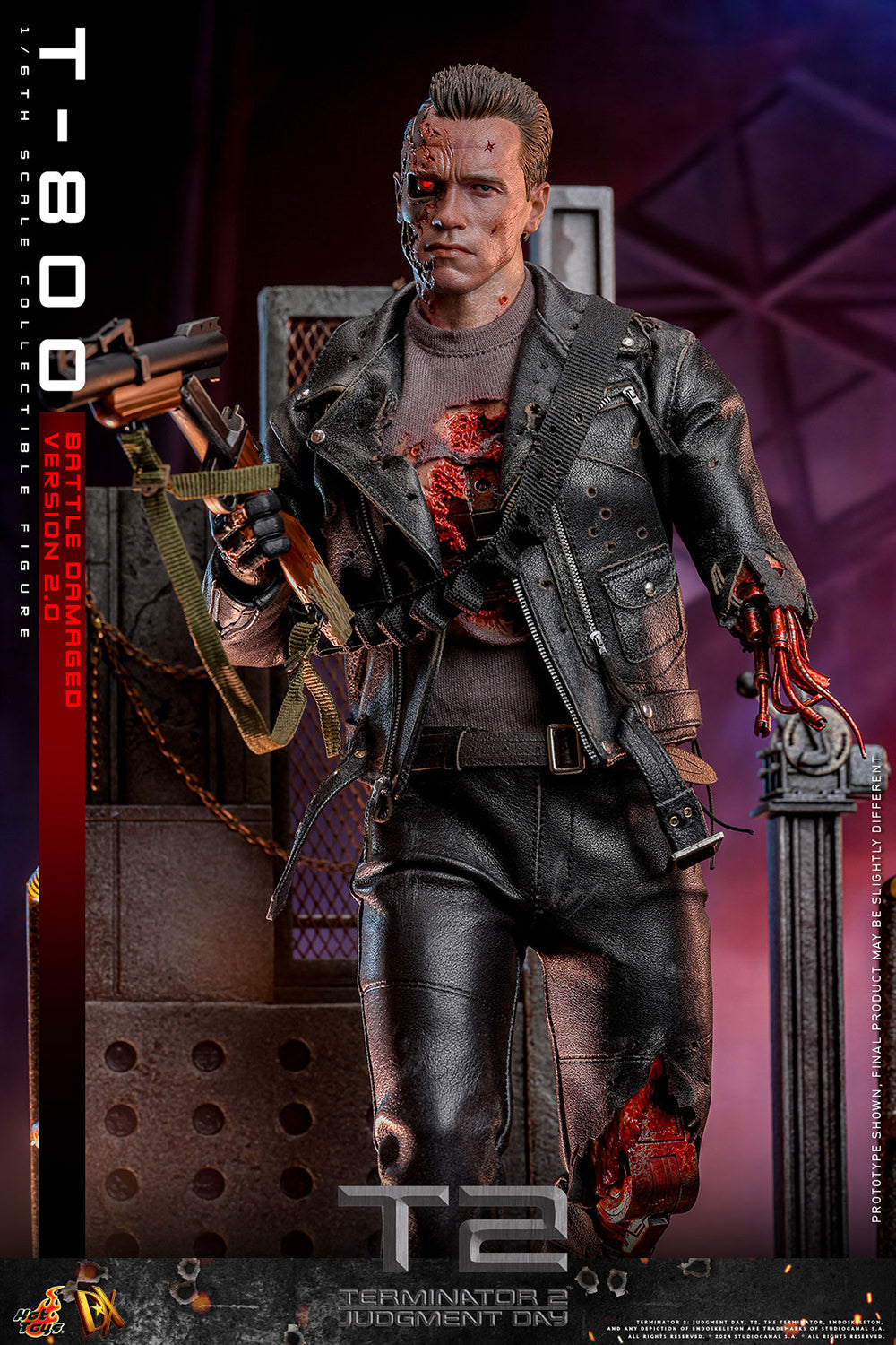Terminator 2: Judgement Day DX46 T-800 (Battle Damaged Version 2.0) 1/6th Scale Collectible Figure