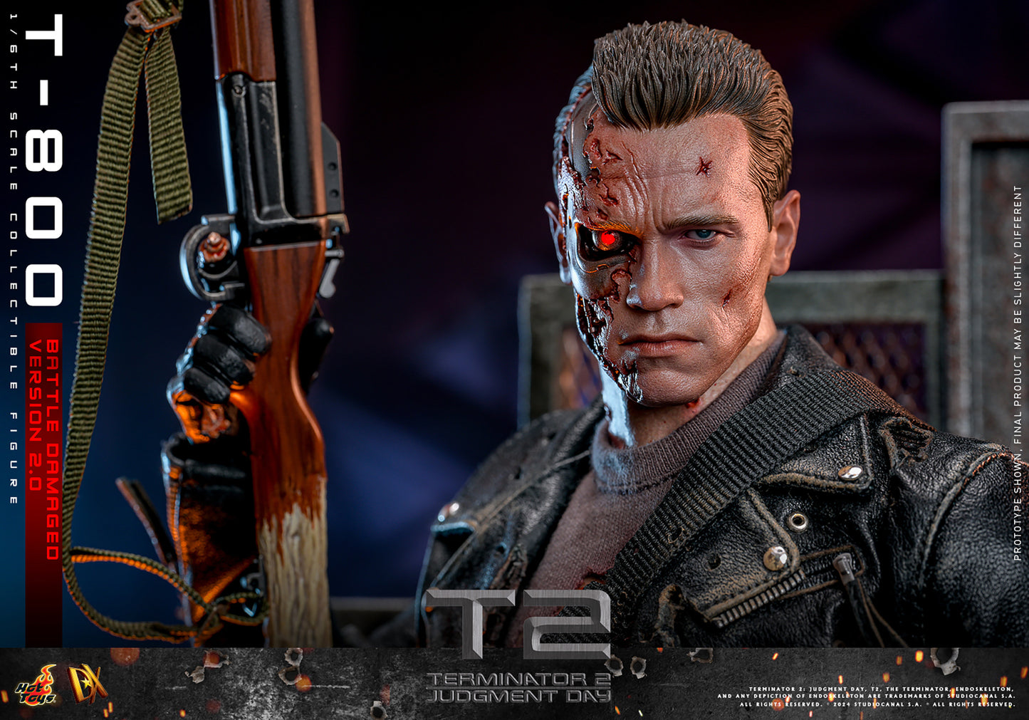 Terminator 2: Judgement Day DX46 T-800 (Battle Damaged Version 2.0) 1/6th Scale Collectible Figure
