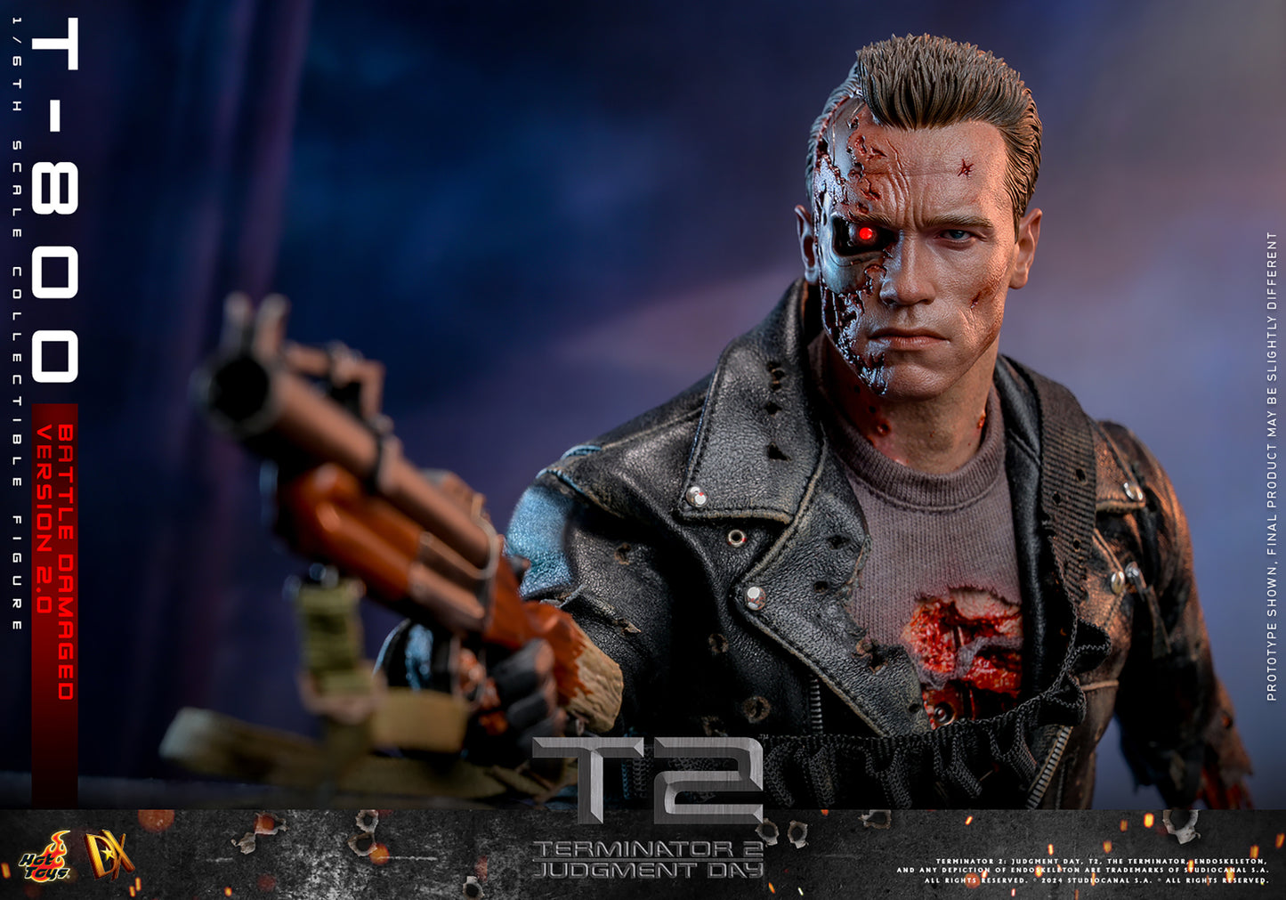Terminator 2: Judgement Day DX46 T-800 (Battle Damaged Version 2.0) 1/6th Scale Collectible Figure