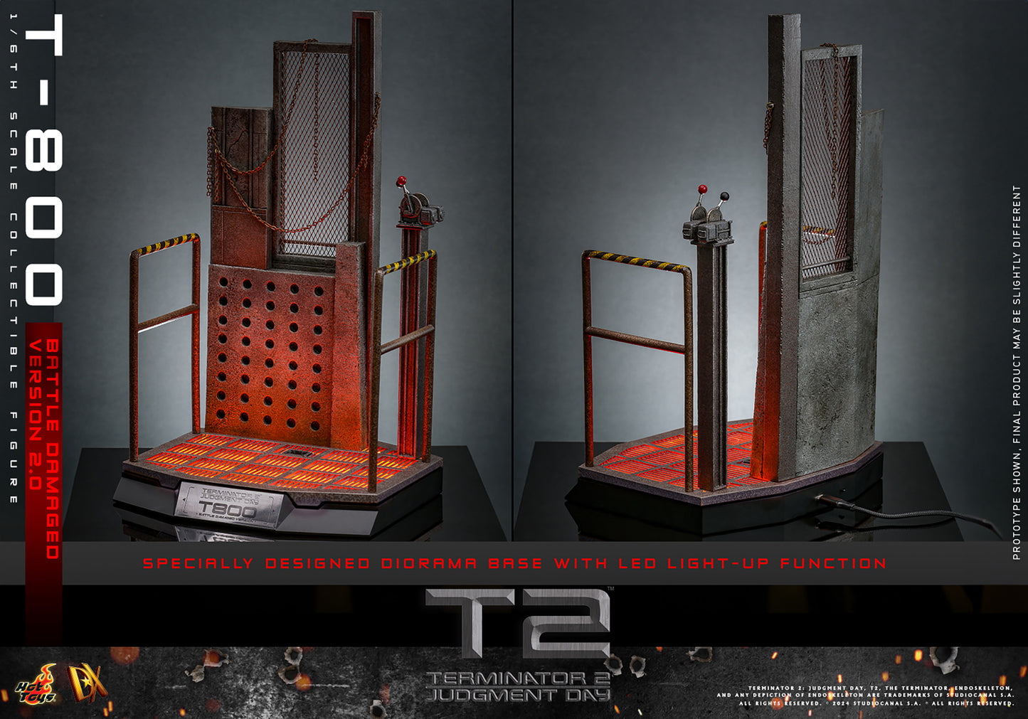 Terminator 2: Judgement Day DX46 T-800 (Battle Damaged Version 2.0) 1/6th Scale Collectible Figure
