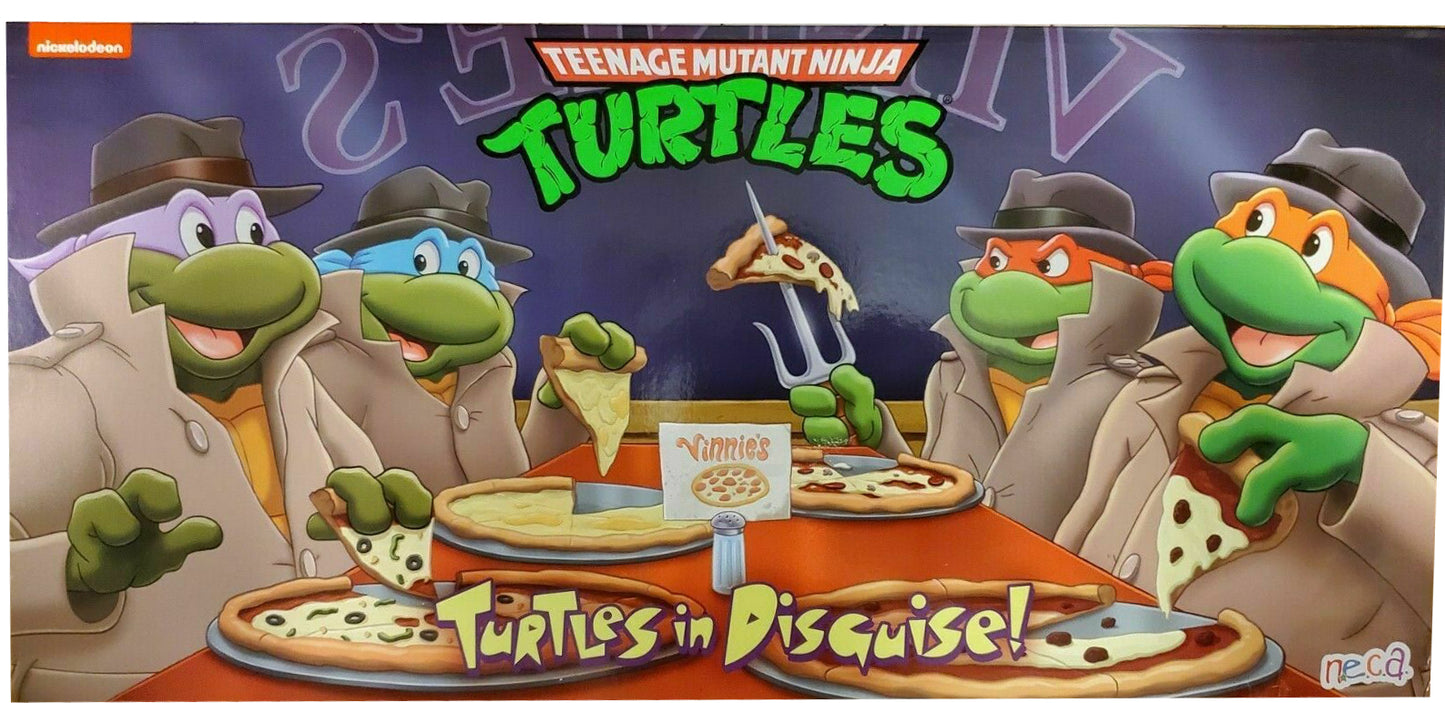 NECA Teenage Mutant Ninja Turtles Turtles in Disguise! Leonardo, Donatello, Michelangelo & Raphael Action Figure 4-Pack