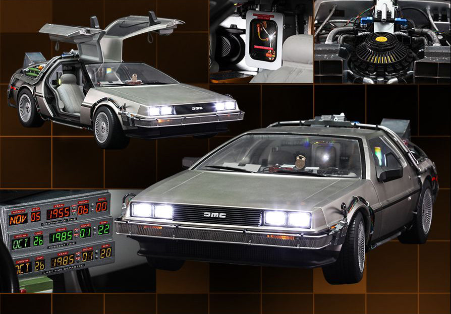 Back to the Future MMS260 DeLorean Time Machine 1/6th Scale Collectible Vehicle