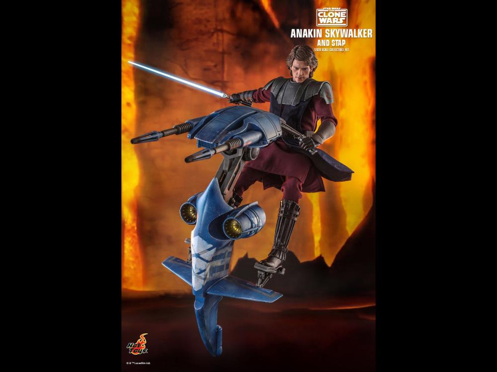 Star Wars: The Clone Wars TMS020 Anakin Skywalker and STAP 1/6 Scale Figure